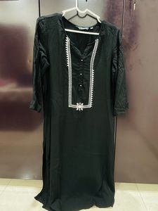 Black Kurta S Size - Avaasa