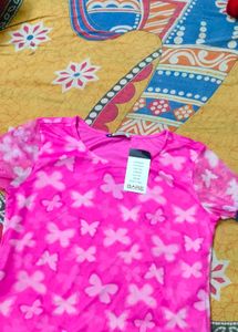 Bare Pink Butterfly Top