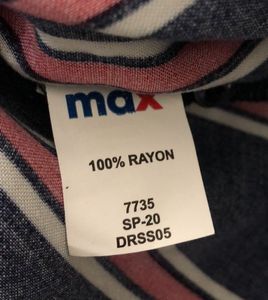 Navy Blue Strips Casual Dress(Women’s)