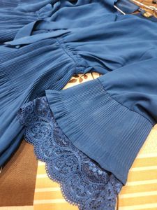 Navy Blue Party Wear Top
