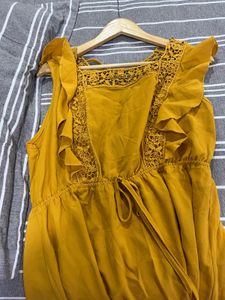 Yellow Ruffle Dress