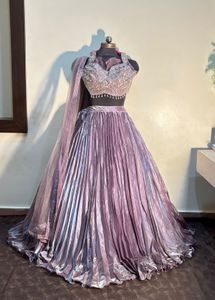 🎀Elegant Pink Lavender Lehenga Choli Set🎀