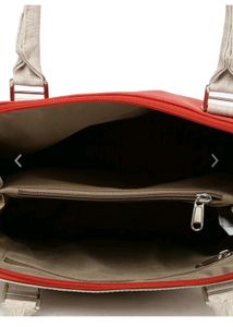 Baggit Red and beige hand bag