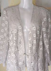 Sparkly Silver Cardigan