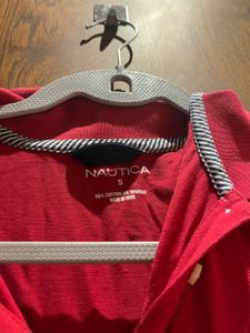 Nautica Red Polo T-Shirt – Size S