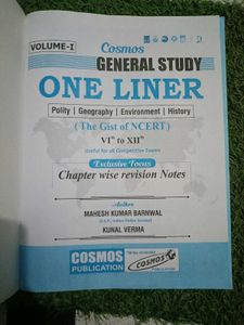 General Studies One Liner For UPSC &amp; State PSCs
