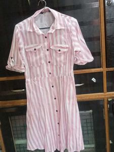 Striped Shirt Dress