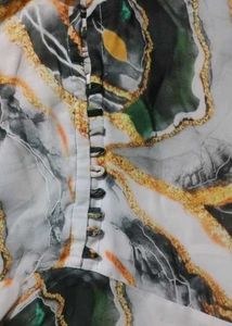 Patterned Midi Dress