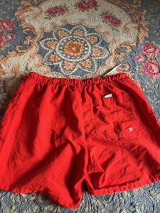 Red Swim Trunks
