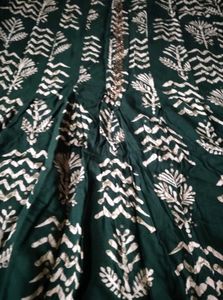 Green Floral Print Dress