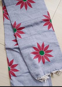 Sunflower Design Lavender Colour Saree