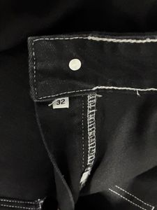 Black Heavy Fabric Cargo Style Pants