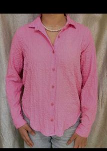 Pink Textured Shirt