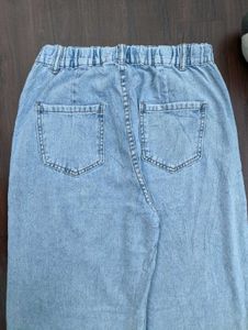 Wide Leg Denim Jeans