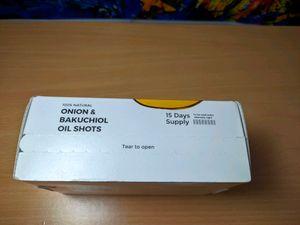 Brillare Onion hair oil shots with bakuchiol &amp; coconut hair oil