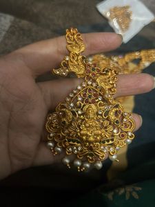 Elegant Gold Plated Temple Jewelry Set