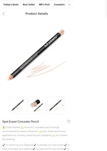 MustaeV Spot Eraser Concealer Pencil