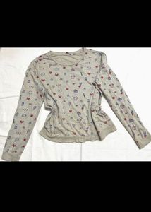 Girls&#39; Long Sleeve Floral Top🩵✨