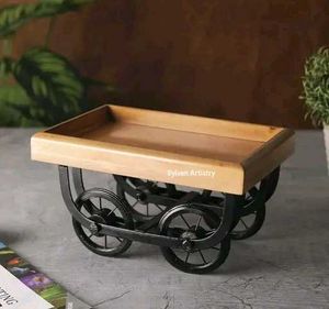 Wooden Serving Tray| Cart Design Type|