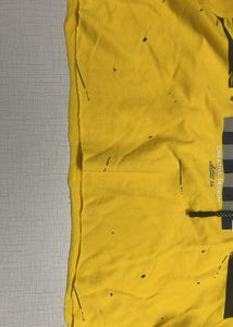 Yellow Cropped Hoodie