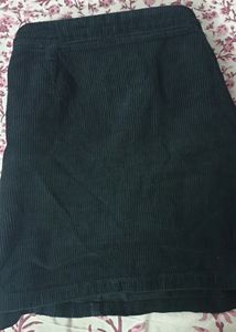 Black Courdroy Skirt