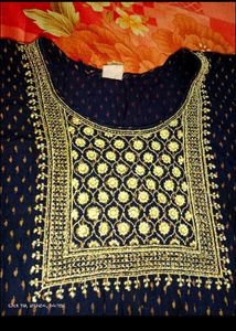 Navy Blue Kurta For Women