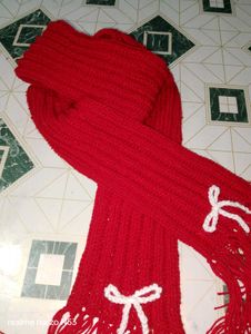 Red Knitted Scarf