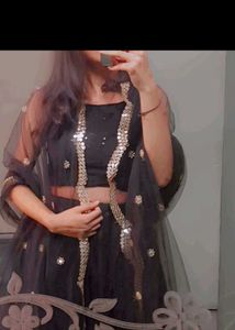 Black Lehenga Set