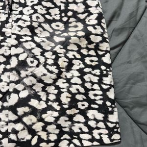 hm leopard print mini skirt