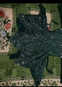 New Green Dress With Dupatta And Plazzo