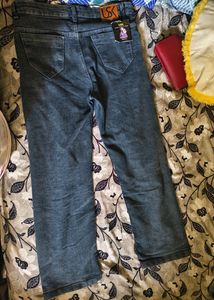 Straight Women Jeans ( Granite Black)