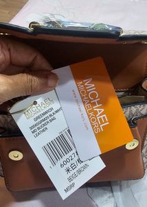 MK Sling Bag -  Beige - Brown colour
