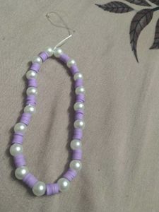 Handmade Purple Pearl Phone Charms