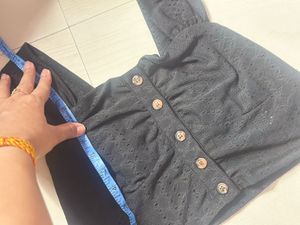 Black Crop Top With Complimentary Gift