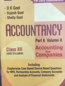 Accountancy Class 12th Dk Goyal All Booksbwith CD