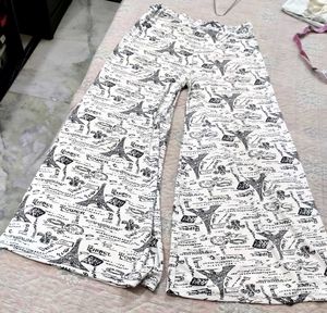 Patterned Wide Leg Pants Palazo 🤍🖤