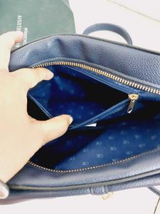 Oriflame Navy &amp; Beige Crossbody Bag