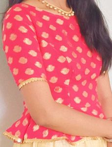 Pink & Gold Lehanga Choli Set
