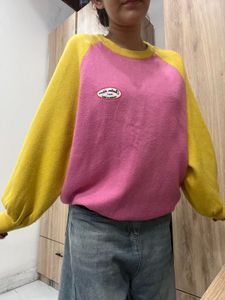 Pink &amp; Yellow Pullover
