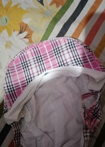Pink Checked Cap