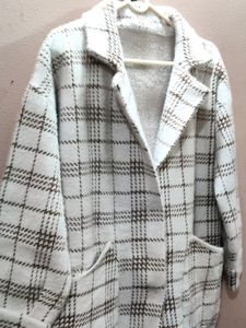 imported luxury women&#39;s plaid overcoat