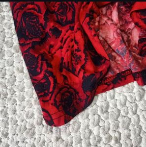 Vintage Rose Print Dress