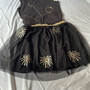 Black Sequin Skirt