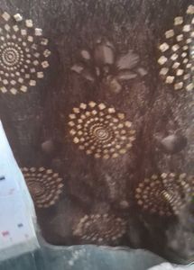 brown and  yellow shade Elegant Saree with Blou