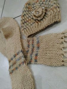 Winter Cap &amp; Scarf Set for Girls