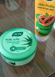 Joy Pure Aloe multi- benifit skin cream and Face Wash