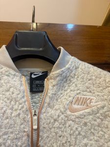 Nike Cream Sherpa Bomber Jacket