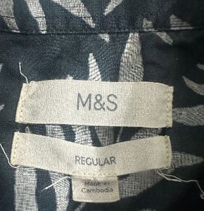 Leaf Print Casual Shirt