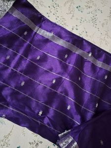 Purple Silk Saree