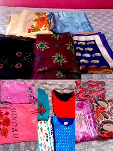5 Saree 4 Kurtis 3nighty 2t Shirts